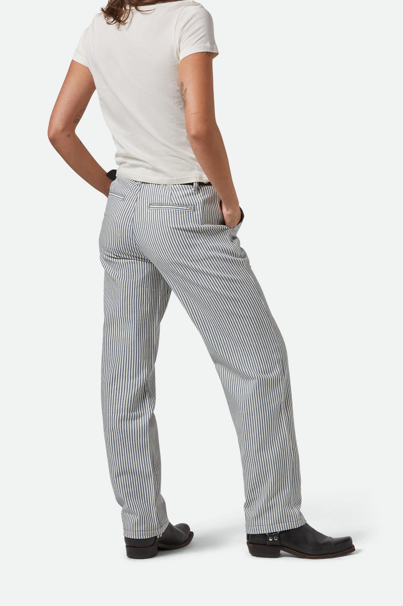 Bedford Pant - Azure Blue Pinstripe - Image 6